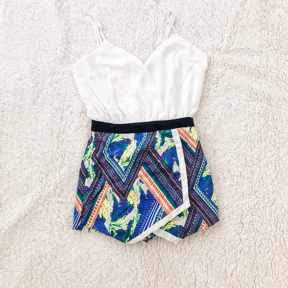 Hazel and olive spaghetti strap, skort jumper.